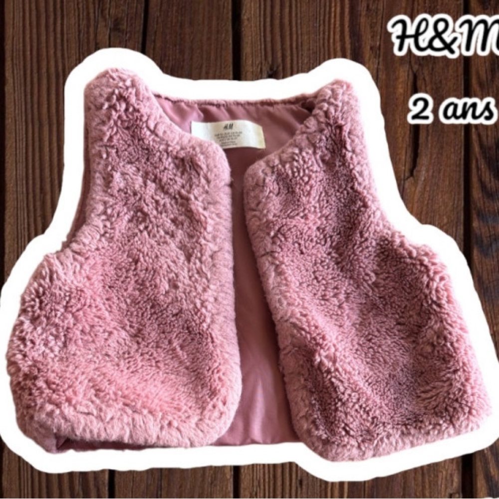 H&M Pink Fuzzy Vest for Cozy Layering